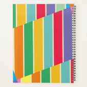 Multicolor gestreifter Planner (Notebook). Planer (Rückseite)