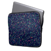 Multicolor Glitzer Confetti Laptopschutzhülle (Vorderseite Links)