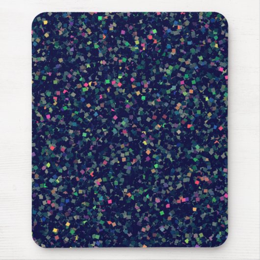 Multicolor Glitzer Confetti Mousepad (Vorne)