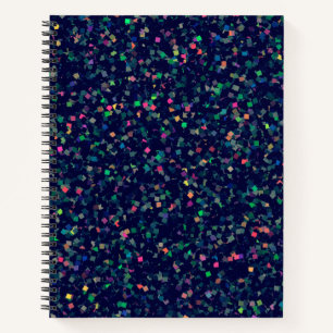 Multicolor Glitzer Confetti Notizblock