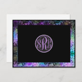 Multicolor Glitzer und Glitzern Dankeschön Karte (Vorne/Hinten)