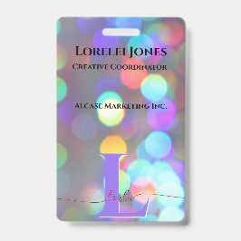 Multicolor-Glitzern Ausweis