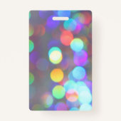 Multicolor-Glitzern Ausweis (Rückseite)