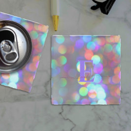 Multicolor-Glitzern Glasuntersetzer