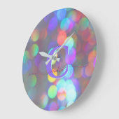 Multicolor-Glitzern Große Wanduhr (Winkel)