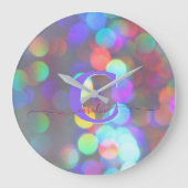 Multicolor-Glitzern Große Wanduhr (Vorderseite)