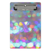 Multicolor-Glitzern Mini Klemmbrett (Vorderseite)