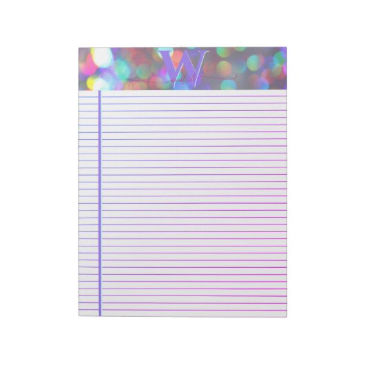 Multicolor-Glitzern Notizblock (Rotiert)
