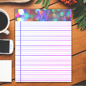 Multicolor-Glitzern Notizblock