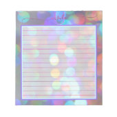 Multicolor-Glitzern Notizblock (Vorderseite)