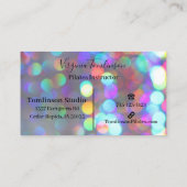 Multicolor-Glitzern Visitenkarte (Rückseite)