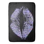 Multicolor Grit Glitzer Lips #5 Badematte (Vorderseite Vertikal)