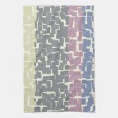 Multicolor grün/grau/beige/rosa/Lila/blau Handtuch (Vertikal)