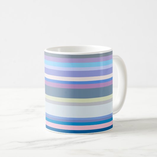 Multicolor grün/grau/beige/rosa/Lila/blau Kaffeetasse (VorderseiteRechts)