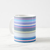 Multicolor grün/grau/beige/rosa/Lila/blau Kaffeetasse (Vorderseite Links)
