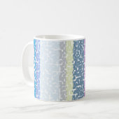 Multicolor grün/grau/beige/rosa/Lila/blau Kaffeetasse (Vorderseite Links)