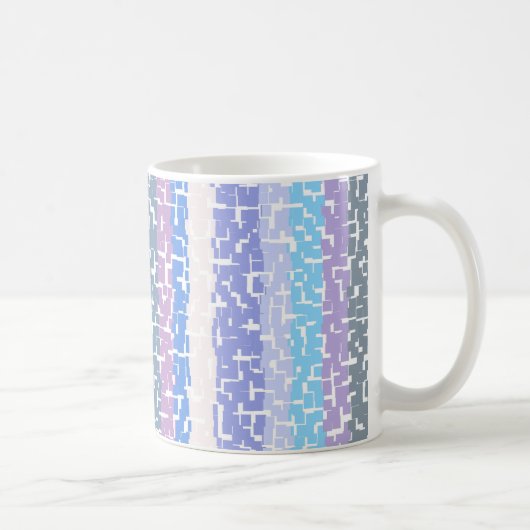 Multicolor grün/grau/beige/rosa/Lila/blau Kaffeetasse (Rechts)