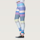 Multicolor grün/grau/beige/rosa/Lila/blau Leggings (Links)