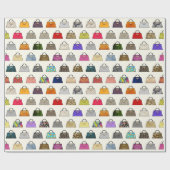 Multicolor Handbag Fashion Gift Wrap Geschenkpapier (Flach)