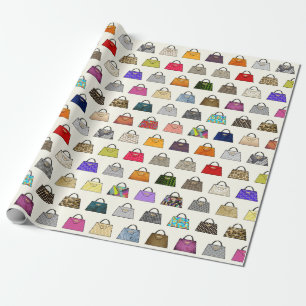 Multicolor Handbag Fashion Gift Wrap Geschenkpapier