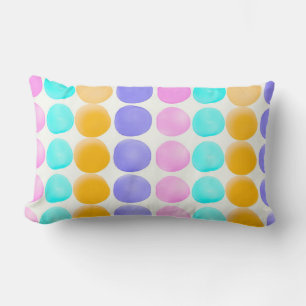 Multicolor handbemalte Aquarelltöne Lendenkissen