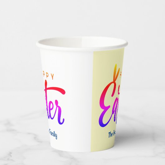 Multicolor Happy Oaster Paper Cups Pappbecher (Links)
