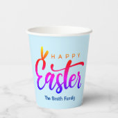 Multicolor Happy Oaster Pappbecher (Rückseite)