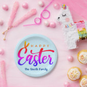 Multicolor Happy Oaster Pappteller (Party)