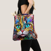 Multicolor-Hartglas-Katze 710 Tasche (Von Nahem)