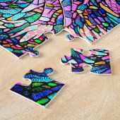 Multicolor-Hartglas-Stilkatze 706 Puzzle (Seite)