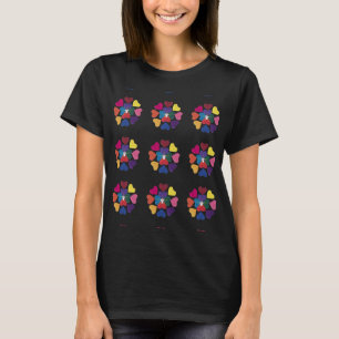 Multicolor Heart w/Star Angel T - Shirt