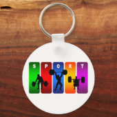 Multicolor-Hebezeug Schlüsselanhänger (Vorderseite)