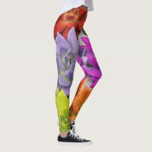 Multicolor hell lotus Blume Leggings (Rechts)