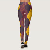 Multicolor-Herbstlaub Leggings (Rückseite)
