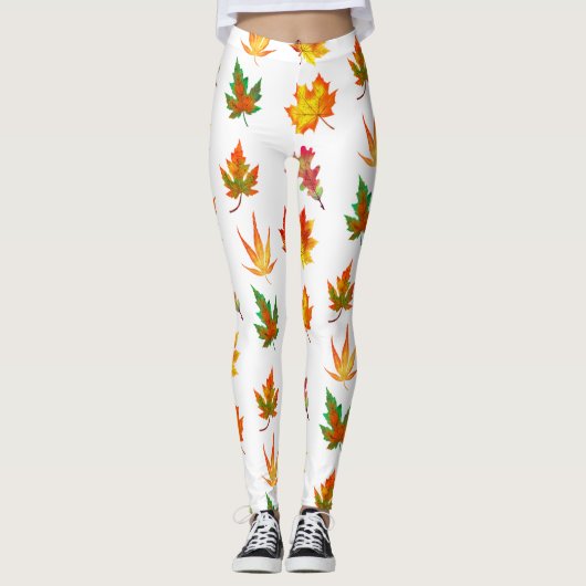 Multicolor-Herbstleaves Leggings (Vorderseite)