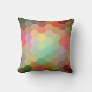 Multicolor Hexagon Zickzack Muster Kissen