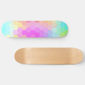 Multicolor-Hexagonal Nahtloses Muster Skateboard (Horizontal)