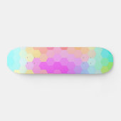 Multicolor-Hexagonal Nahtloses Muster Skateboard (Horizontal)