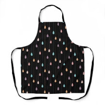 Multicolor hipster rain drop black background