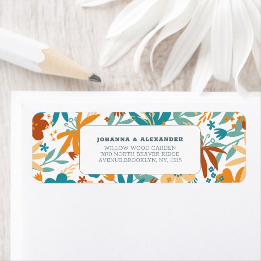 Multicolor-Hochzeit Abstrakter Wildblume (Insitu)