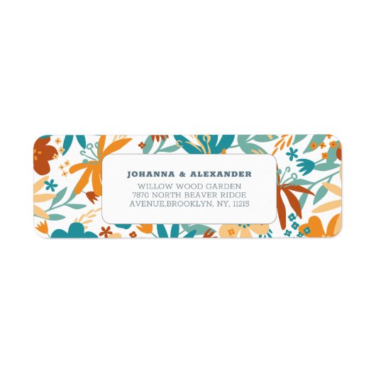 Multicolor-Hochzeit Abstrakter Wildblume (Vorne)