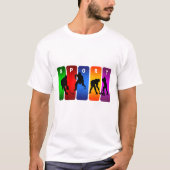 Multicolor Hockey Emblem T-Shirt (Vorderseite)