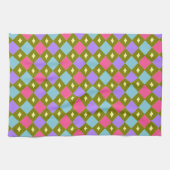 Multicolor Honeycomb You Create Kitchen Handtuch (Horizontal)