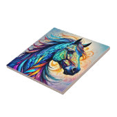 Multicolor Horse 22 farbenfroh Fliese (Seite)