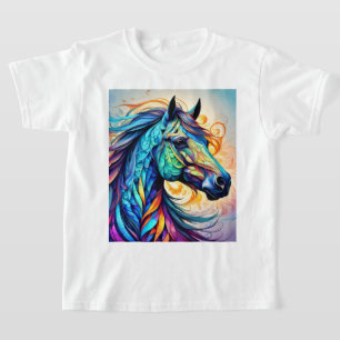 Multicolor Horse 22 farbenfroh T-Shirt