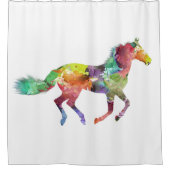 Multicolor Horse Duschvorhang (Vorderseite)
