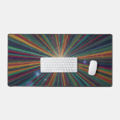 Multicolor-Hyperspace-Star-Ausbruch-Gaming Schreibtischunterlage (Tastatur & Maus)
