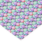 Multicolor Jewel Tone Snowflake Muster Mittelgroßer Tischläufer (Ecke)