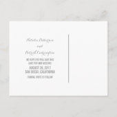 Multicolor Jewel Tones Save the Date Postcard Ankündigungspostkarte (Rückseite)