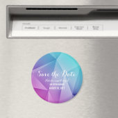 Multicolor Jewel Tones Speichern Sie das Date Magn Magnet (In Situ (Geschirrspüler))